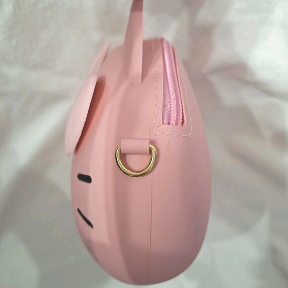 Kawaii Sanrio Hello Kitty Pink Small Crossbody Purse 3D Silicone Bag - Picture 4 of 8